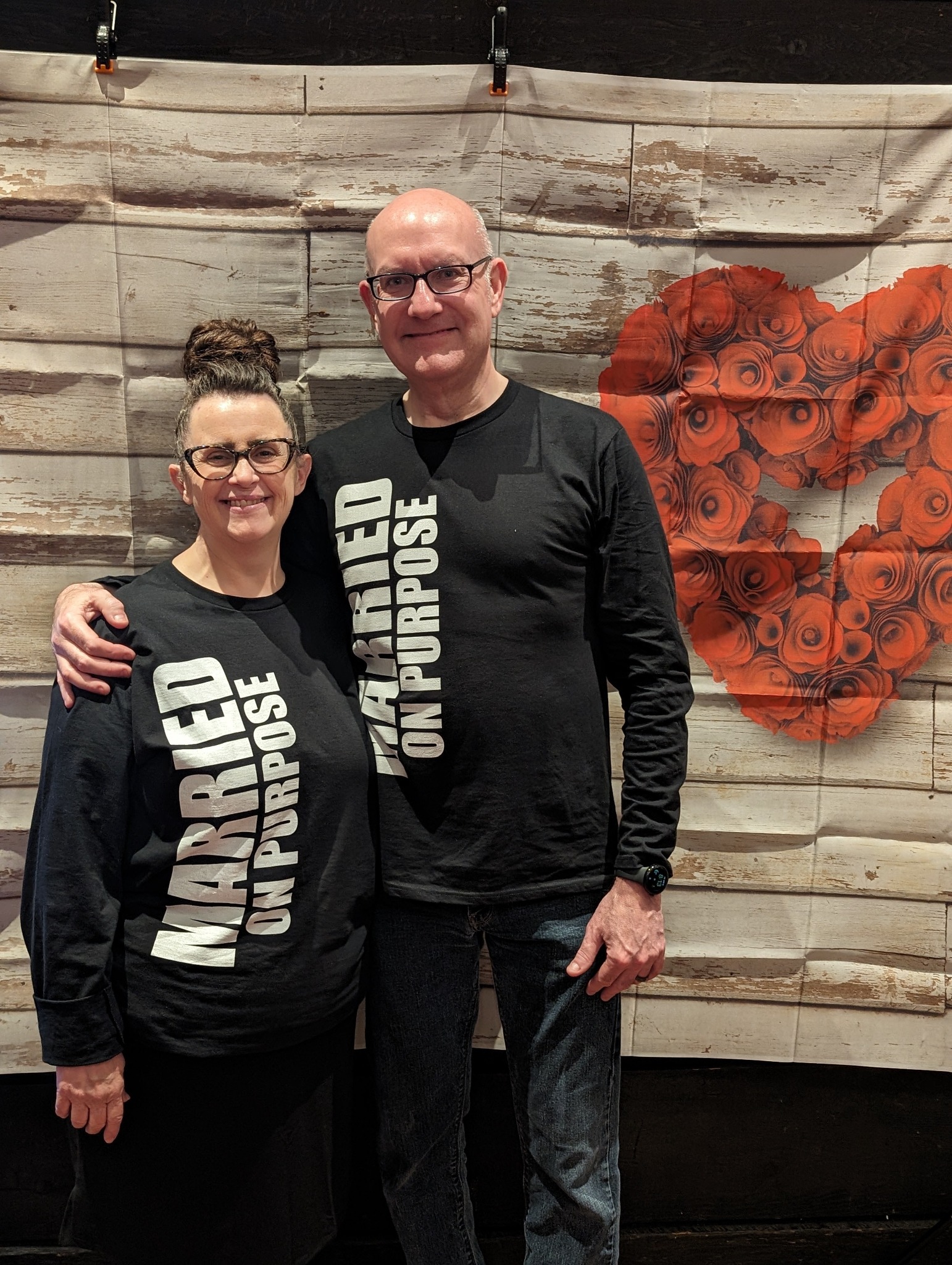 Paul and Melissa Runyan at a marriage seminar